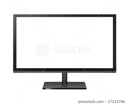 Computer monitor isolated on white 17235796