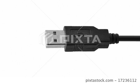 USB cable isolated on white USB cable isolated on white 17236112