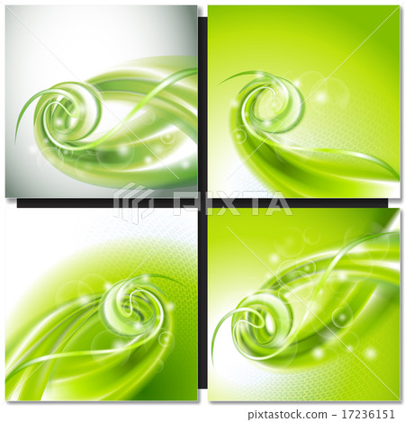 Abstract green swirl background Abstract green swirl background 17236151