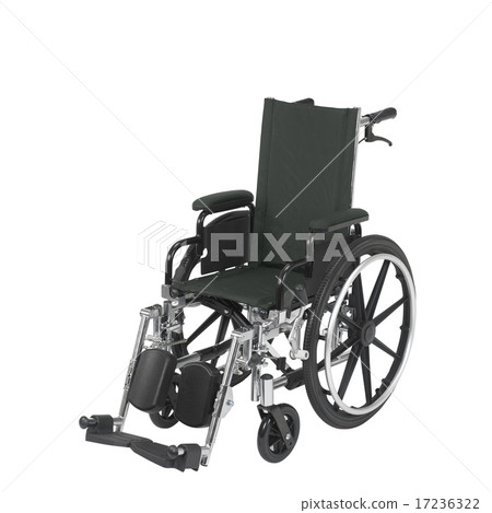 wheelchair under the white background 17236322