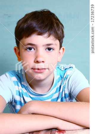 teenager boy close-up face portrait 17236739