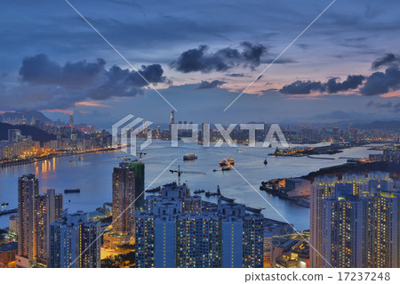 Devil s Peak view hong kong night 17237248
