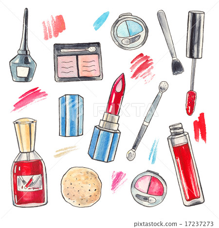 Watercolor Makeup products set 17237273
