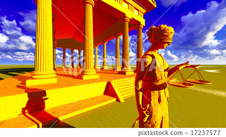 Themis - lady of justice in court Themis - lady of justice in court 17237577