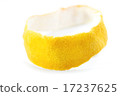 Dry citrus peel. Shallow depth of field. Isolated 17237625