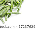 Frozen sticks of asparagus. Isolated 17237629