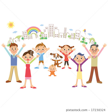 幸福的家庭和街道 幸福的家庭和街道 17238324