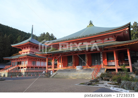 Hieiyama Enryakuji Amidado and the east tower Hieiyama Enryakuji Amidado and the east tower 17238335