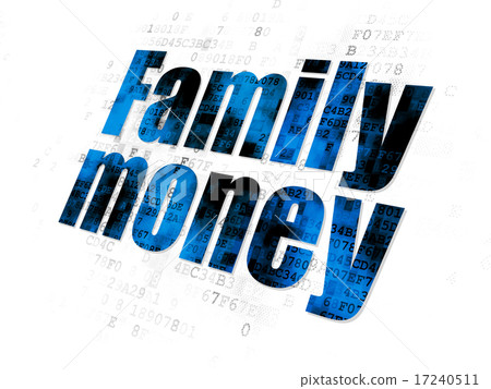 Banking concept: Family Money on Digital background Banking concept: Family Money on Digital background 17240511