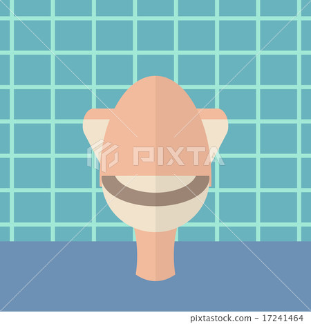 Flush toilet vector illustration. 17241464