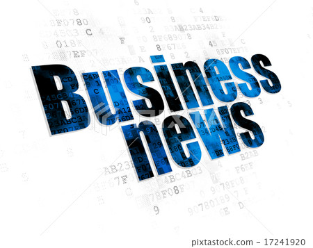 News concept: Business News on Digital background 17241920