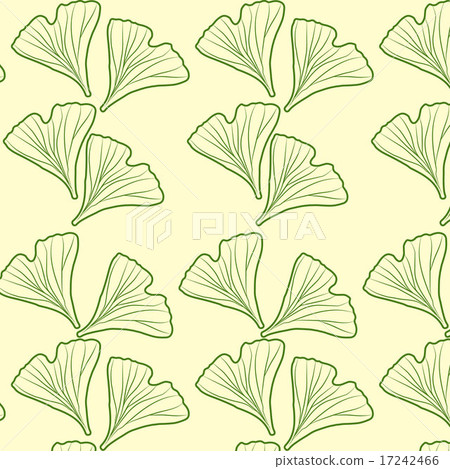 Ginkgo biloba pattern seamless 17242466