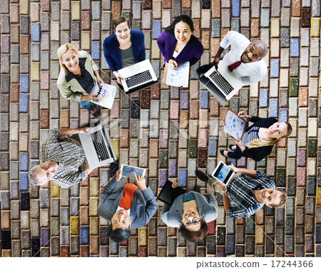 Global Communications Technology Laptop Digital Devices Concept Global Communications Technology Laptop Digital Devices Concept 17244366