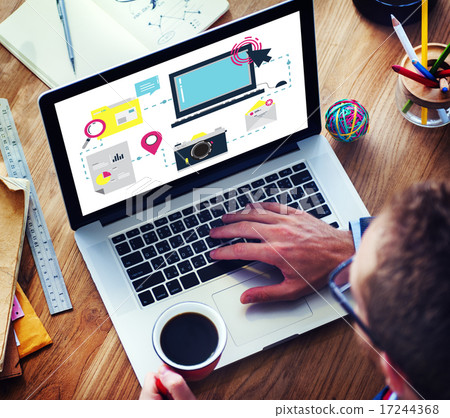 Technology Media Social Network Connection Concept 17244368