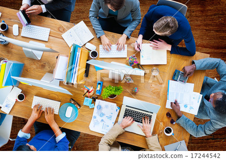 Business People Working Office Corporate Team Concept 17244542
