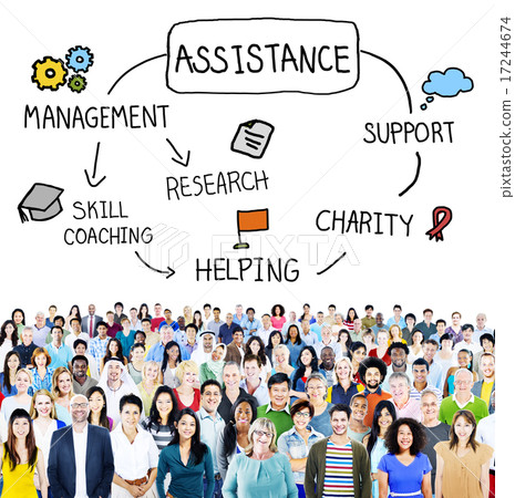 Assistance Support Partnership Helping Team Concept 17244674