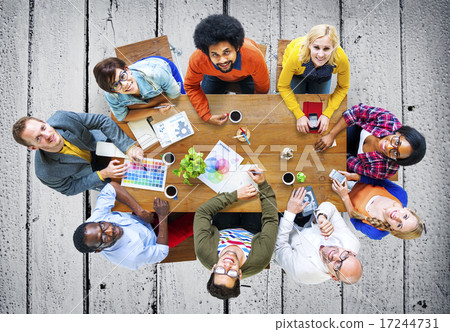 Stock Photo: Group of Diverse Designers Having a Meeting Concept