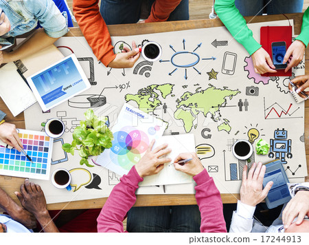 Global Community Start Up Launch Teamwork Online Concept Global Community Start Up Launch Teamwork Online Concept 17244913