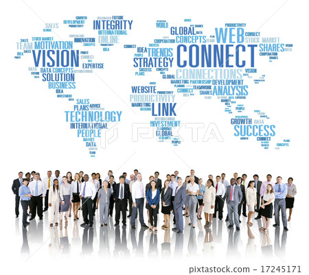 Stock Photo: Connection Social Media Internet Link Networking Concept