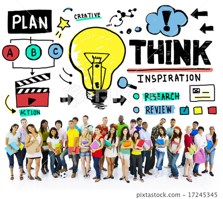 Think Inspiration Knowledge Solution Vision Innovation Concept 17245345