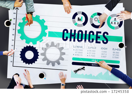 Choices Choosing Decision Direction Selection Concept 17245358