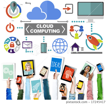 Cloud Computing Network Online Internet Storage Concept 17245417