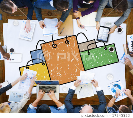 Shopping Bag Sale Capitalism Shopaholic Concept 17245533