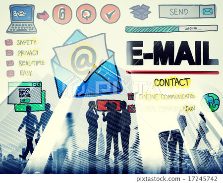 Email Correspondance Online Messaging Technologgy Concept 17245742