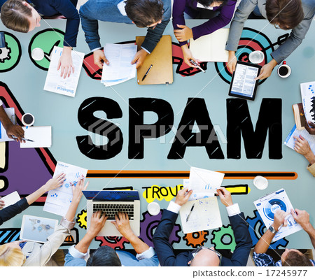 Spam Problem Virus Online Malware Hacking Concept Spam Problem Virus Online Malware Hacking Concept 17245977