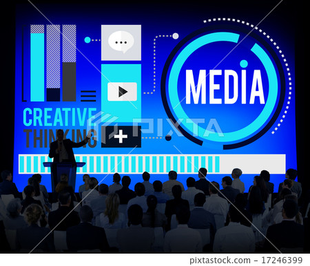 Media Communication Connect Creative Thinking Concept Media Communication Connect Creative Thinking Concept 17246399