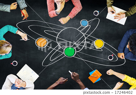 Center Saturn Universe Leadership Responsibility Concept Center Saturn Universe Leadership Responsibility Concept 17246402