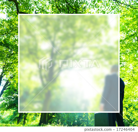 Green Business Businessman Thinking Conservation Concept Green Business Businessman Thinking Conservation Concept 17246404
