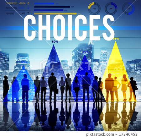 Choices Selection Opportunity Pick Risk Concept 17246452