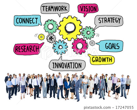 Teamwork Connect Strategy Vision Together Gear Concept 17247055
