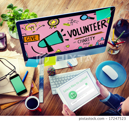 Volunteer Charity Help Sharing Giving Donate Assisting Concept 17247523