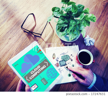 Cloud Computing Network Online Internet Storage Concept 17247631