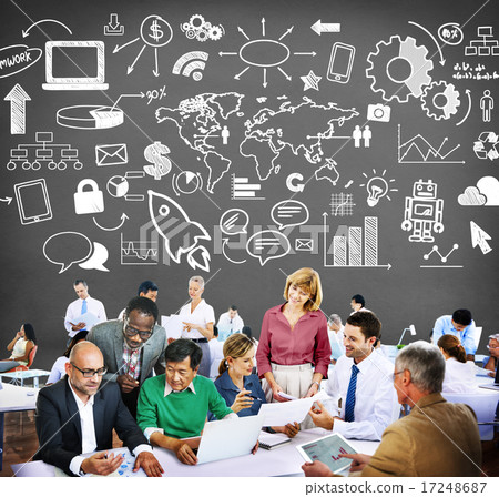 Global Community Start Up Launch Teamwork Online Concept Global Community Start Up Launch Teamwork Online Concept 17248687