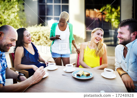 Group Friends Chilling Talking Holiday Concept Group Friends Chilling Talking Holiday Concept 17248928