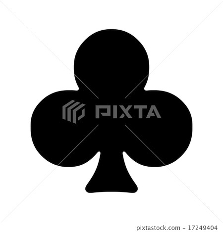 Club mark of playing cards 17249404