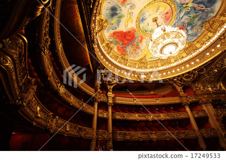 Paris Opera seat and ceiling painting Chagall 17249533
