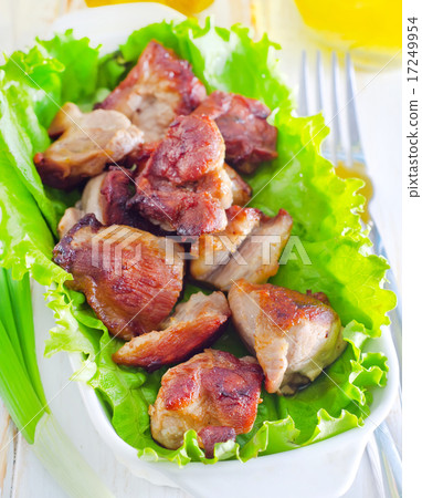 fried meat 17249954