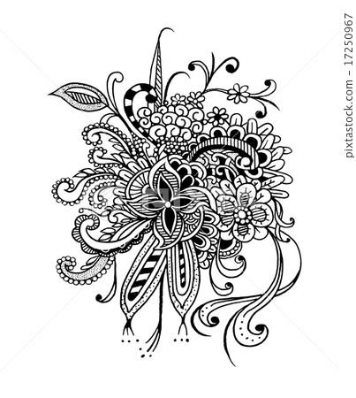 Hand drawing Doodle pattern Hand drawing Doodle pattern 17250967