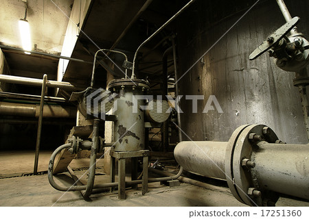 Industrial zone, Steel pipelines, valves and tanks Industrial zone, Steel pipelines, valves and tanks 17251360