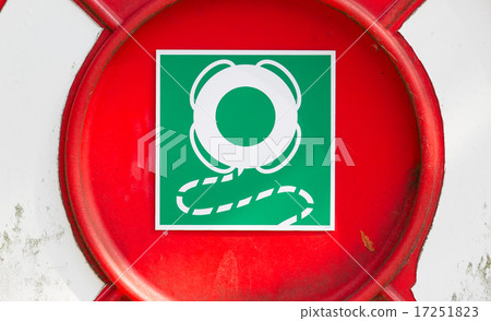 Sign of a life buoy 17251823