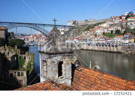 Porto and Gaia Cityscape in Portugal 17252421