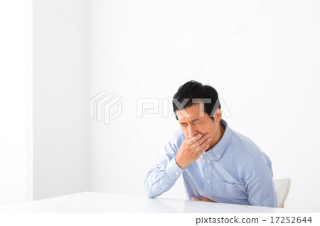 Male Nausea Hangover Male Middle Generation Middle / Aged Short Hair Man Casual Everyday Wearing Man's physical condition Male Nausea Hangover Male Middle Generation Middle / Aged Short Hair Man Casual Everyday Wearing Man's physical condition 17252644