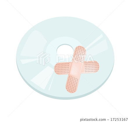 Softwarepatch Discs CD or DVD Compact Disc with Software Patch - Stock Illustration ...