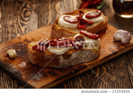 Bruschetta with mozzarella 17254930