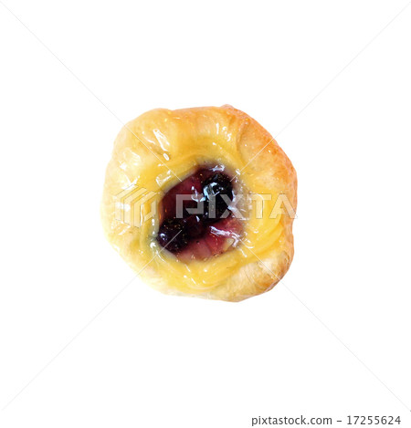 blueberry fruit danish desserts isolated on white blueberry fruit danish desserts isolated on white 17255624