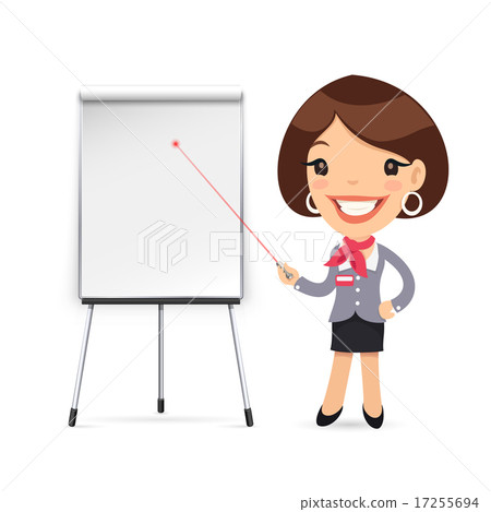 Female Manager Gives a Presentation or Seminar 17255694